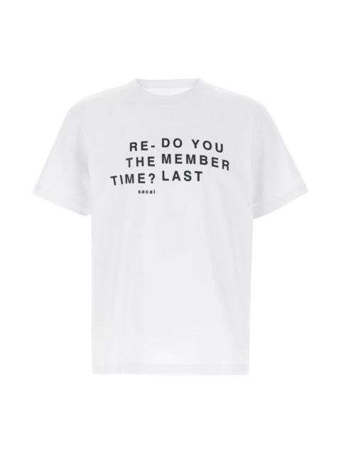 sacai Flocked T-shirt