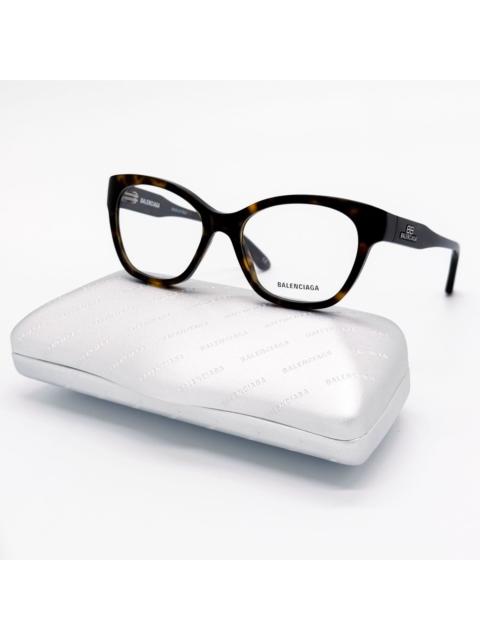 BALENCIAGA NEW BALENCIAGA EYEGLASSES BB0213O 002 ROUND HAVANA WOMEN EYE