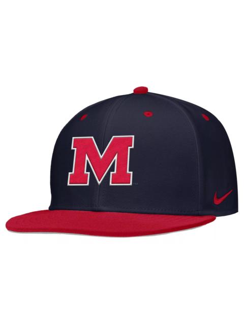 Nike Nike Adult Ole Miss Rebels Navy Aero Fitted Hat