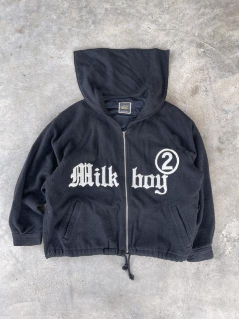 Other Designers Japanese Brand - 90s Milkboy japan number 2 backhit spellout fleece jacket