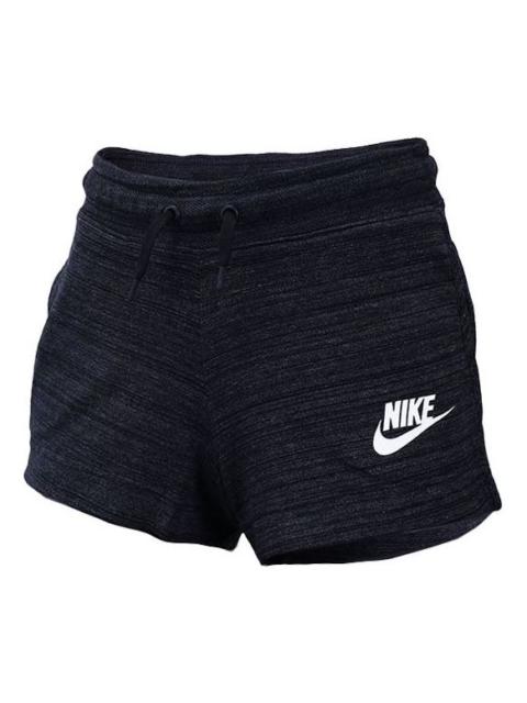 Nike (WMNS) Nike Sportswear Av15 Knit Sports Drawstring Shorts Black 885388-010