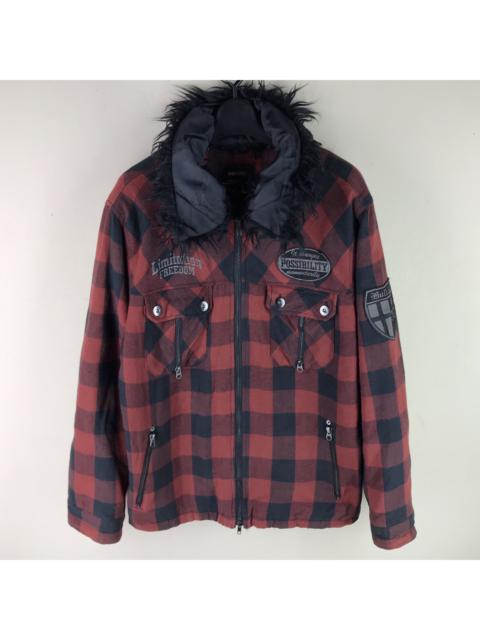 Other Designers Japanese Brand - DEELISH Dee Riche Plaid Winter Jacket Hoodie