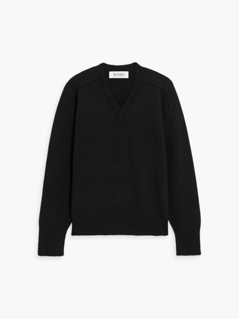 RÓHE Cutout wool and cashmere-blend sweater