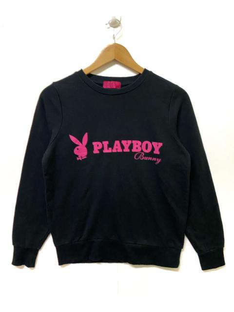 Other Designers PLAYBOY BUNNY PULLOVER CREWNECK BIGLOGO SMALL BLACK