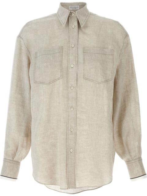 Brunello Cucinelli Brunello Cucinelli Women Linen Shirt