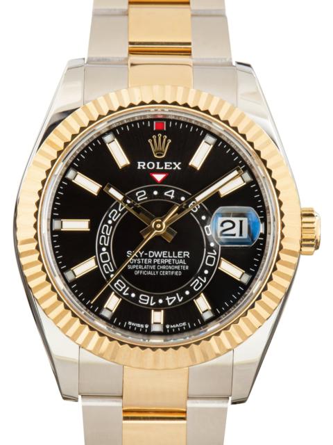 ROLEX Used Rolex Sky-Dweller Black Dial 336933 Oyster Bracelet