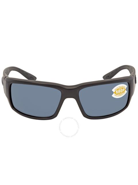 Costa Del Mar - Costa Del Mar FANTAIL Grey Polarized Polycarbonate Wrap Men's Sunglasses 6S9006 900601 59