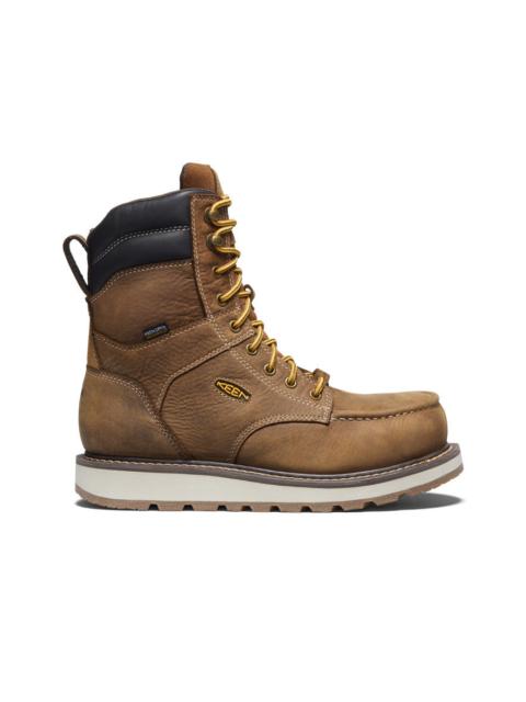 KEEN Men's Cincinnati 8" Waterproof Boot (Carbon Toe)