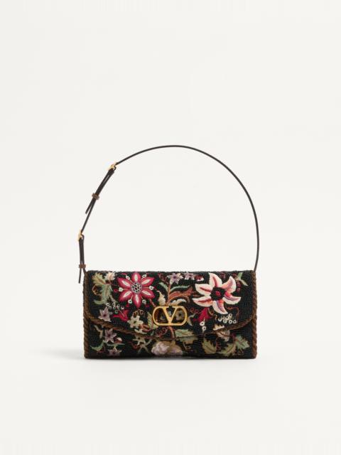 Valentino VALENTINO GARAVANI DEVAIN EMBROIDERED SMALL SHOULDER BAG