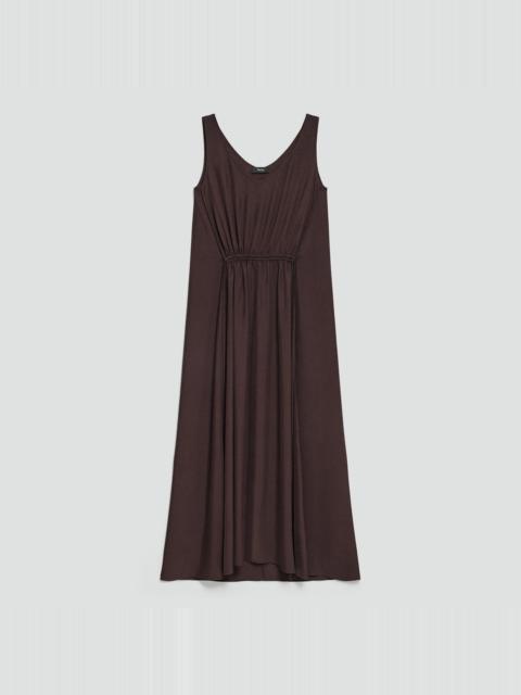 Theory Tie-Waist Tank Dress in Washed Twill