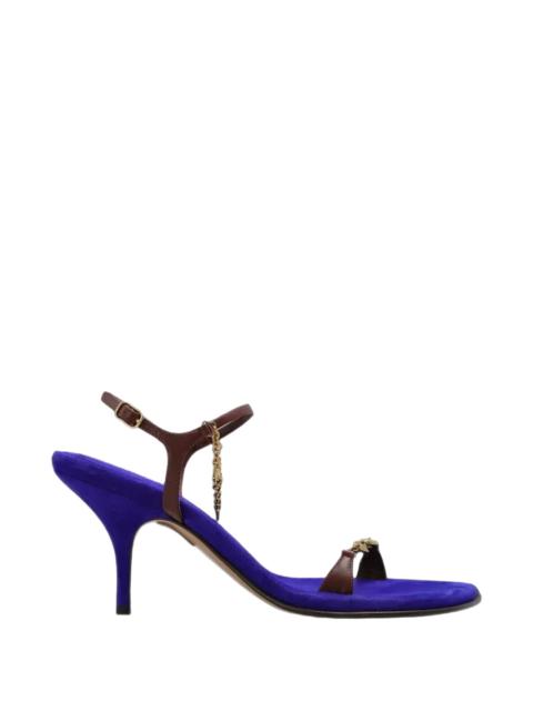Chloé Zia Heeled Sandal in Olymp Blue