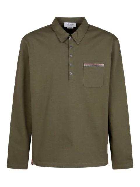 Thom Browne THOM BROWNE - Men Oversized Long Sleeve Polo