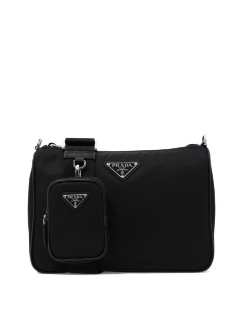 Prada Prada Re-nylon And Saffiano Crossbody Bag