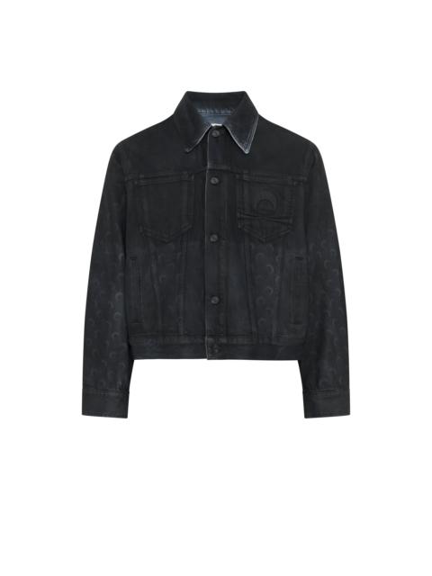 Marine Serre Moon Waxed Denim Jacket