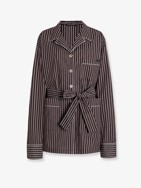 Dolce & Gabbana Dolce & Gabbana Women Camicia Pigiama Vanity In Popeline