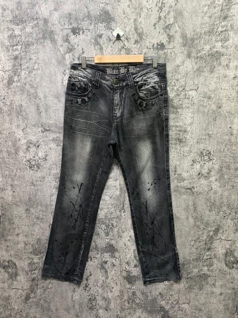 Other Designers Designer - Japanese Brand BLOW BY BLUE Splash Glitter Bondage Denim