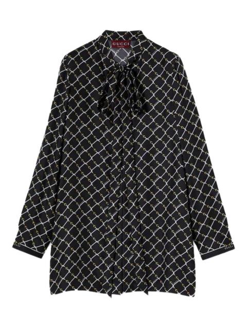 GUCCI Gucci Women Printed Silk Shirt