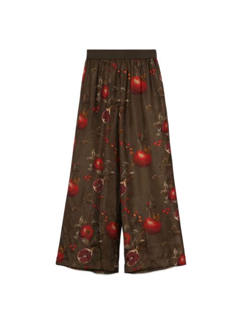 UMA WANG pomegranate-print trousers
