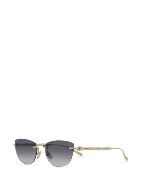 GUCCI Gucci Women Gold Metal Sunglasses