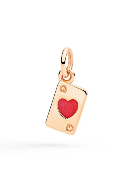 DoDo ROSE GOLD CARD CHARM & ENAMEL