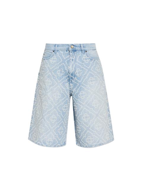 CASABLANCA Casablanca Blue Shorts - Denim Shorts Men