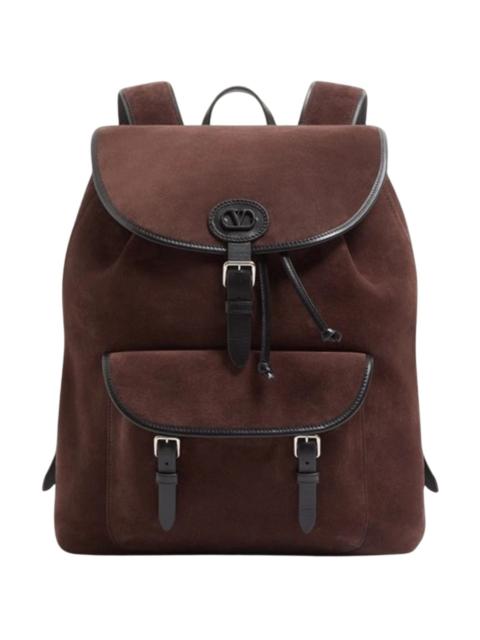 Valentino Valentino Garavani Vlogo Backpack In Suede