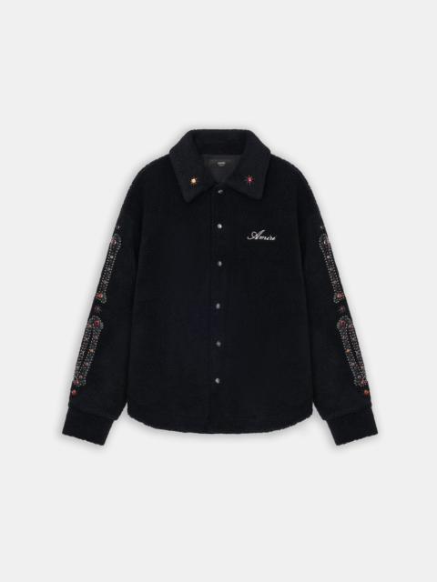 AMIRI BONES STUDDED OVERSHIRT