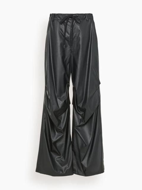 MM6 Maison Margiela Faux Leather Pant in Black