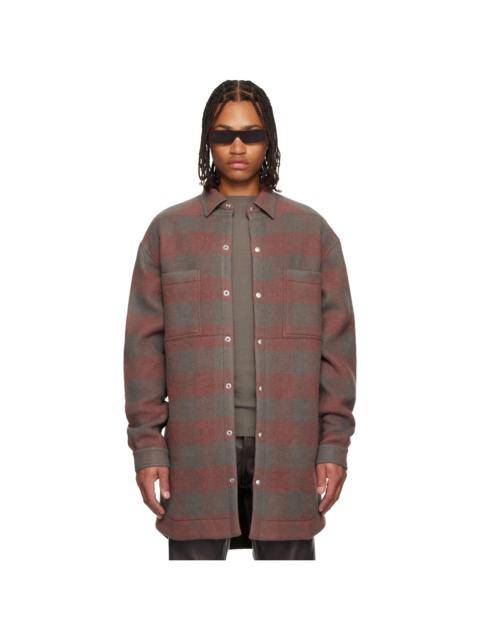 Rick Owens Pink Concordians Oversized Overshirt