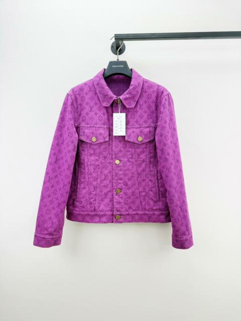 Louis Vuitton Louis Vuitton Purple Monogram denim jacket