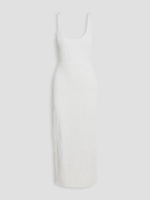 GABRIELA HEARST Girard shirred linen midi dress