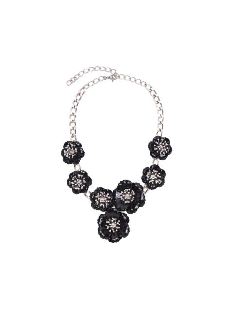 CAROLINA HERRERA Carolina Herrera CZ Metal Flower Necklace