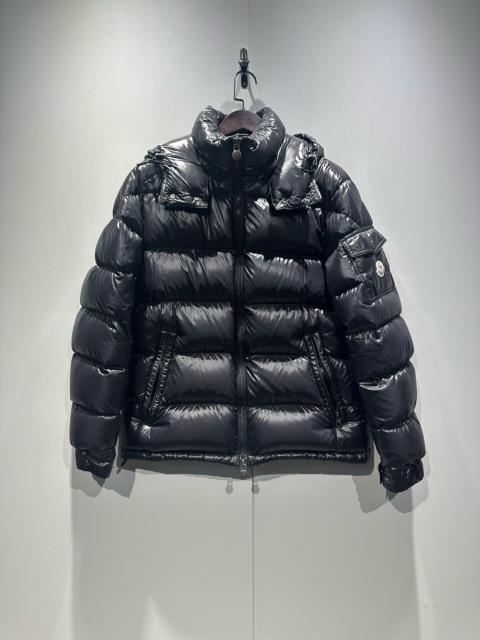 Moncler Moncler Maya Black Glossy Hooded Down Jacket