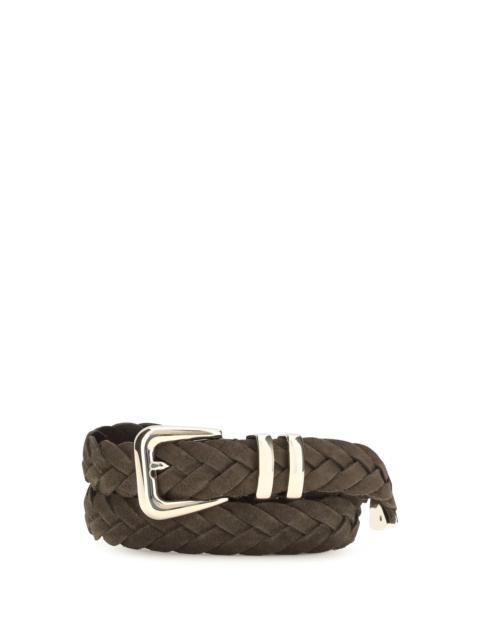 Brunello Cucinelli Brunello Cucinelli Men Leather Woven Belt