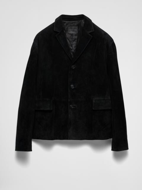 Suede calfskin jacket