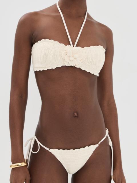 Zimmermann Awaken Crochet Flower Bikini Set
