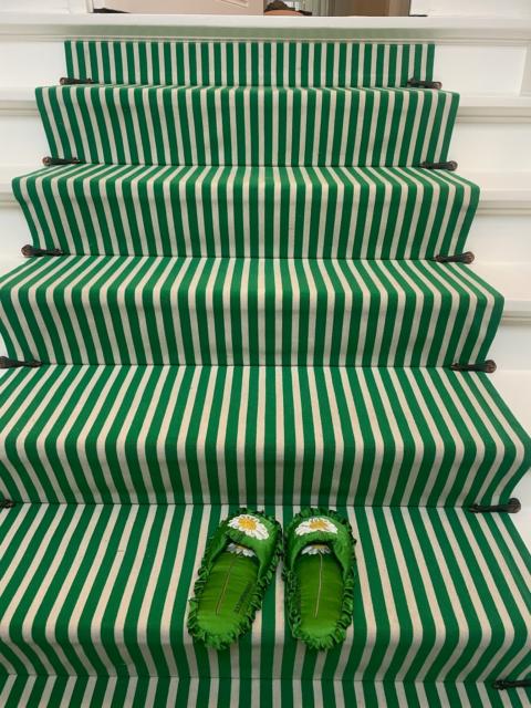 BERNADETTE Silk Daisy Slippers