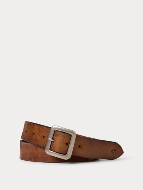RRL by Ralph Lauren Hand-Burnished Leather Belt