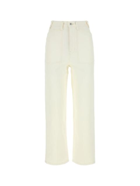 Kenzo Women Ivory Denim Jeans