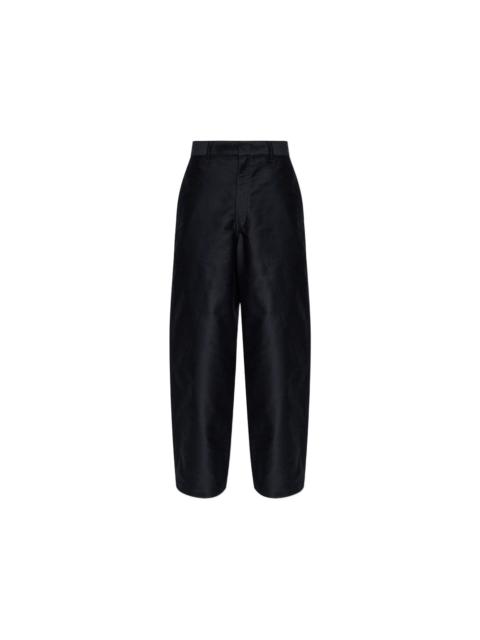 Lemaire Lemaire Black Trousers - Wide-Leg Trousers Men