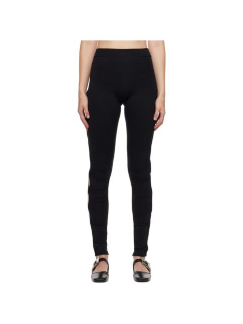 lesugiatelier Black Vented Leggings