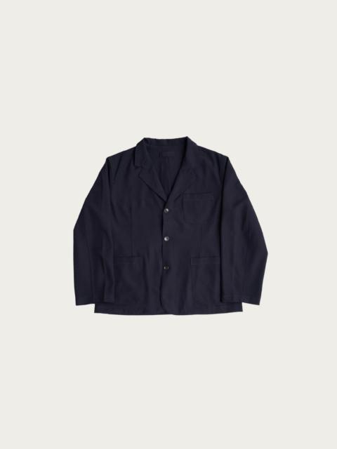 JAMES COWARD Carry On Jacket - Dark Navy Wool Gabardine