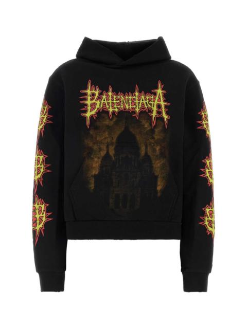 BALENCIAGA Balenciaga Women Black Cotton Sweatshirt