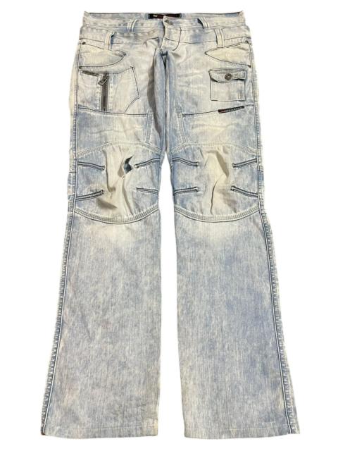 Other Designers Streetwear - Vintage Japanese Faded Wash Multipocket Bikers Style Jeans