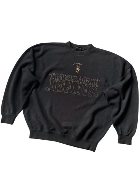 Other Designers Vintage - Trussardi Crewneck Oversized Embroidery Spellout