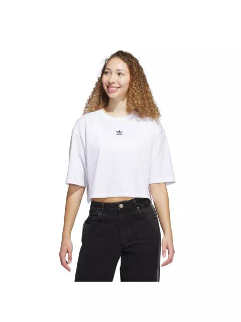 adidas Originals Women's Essentials Crop T-Shirt -White