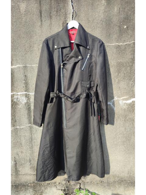 Other Designers Rockers - Rare Mad Gothic Style Skull Zipper Long Trench Jacket