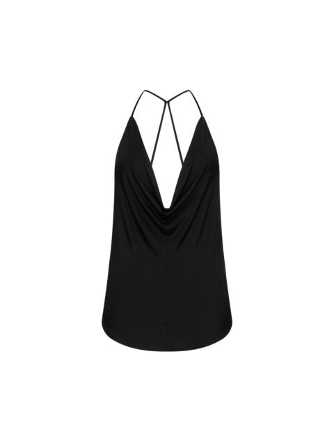 TOM FORD FLUID KNITTED VISCOSE STRETCH JERSEY TOP