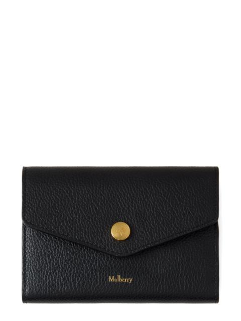 Mulberry Mulberry Snap Leather Wallet in Black at Nordstrom