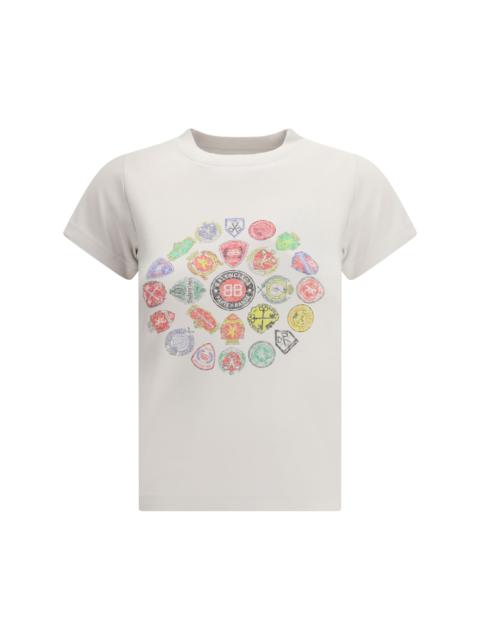 BALENCIAGA Balenciaga Women Graphic Logo Crew Neck T-Shirt